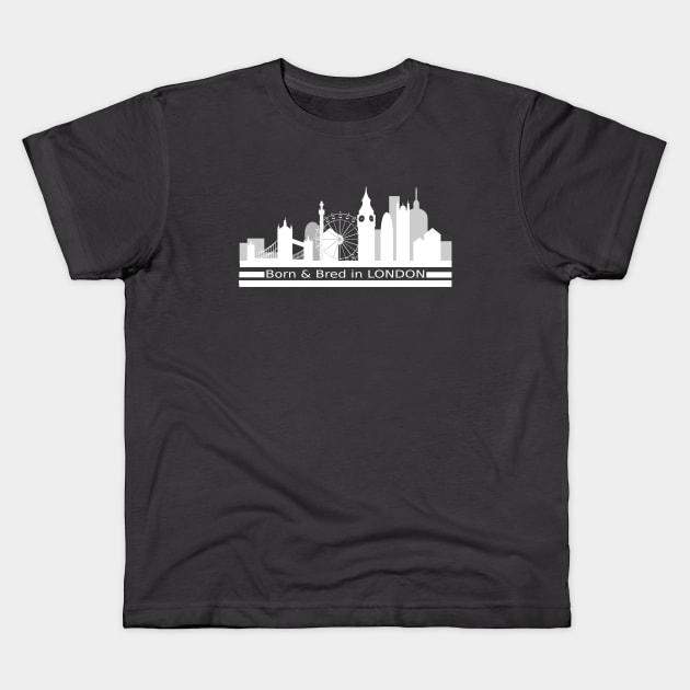 London Born and Bred Kids T-Shirt by FelippaFelder